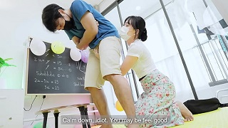 Tuition Teacher hardcore teach her Lessons